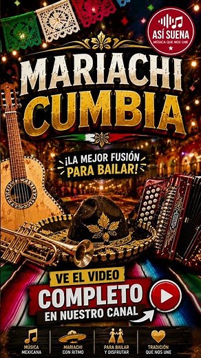 🎺💃 ¡Mariachi con Cumbia! | La Fusión Más Alegre de México 🇲🇽 | #mariachi #cumbia #musicamexicana