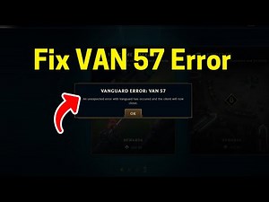 Fix VANGUARD ERROR: VAN 57