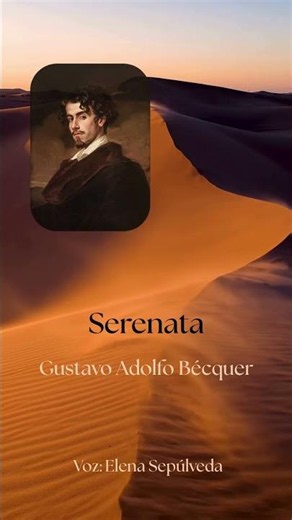 Serenata. Gustavo Adolfo Bécquer #declamación #poesíaenespañol #serenata #bécquer #rimas #poemas
