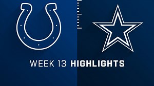 Colts vs. Cowboys highlights | Week 13