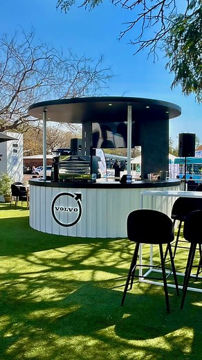 Turn your screen and see the magic unfold! From render to reality, here’s a look back at the Volvo Buses stand we brought to life earlier this year. | Strong PR Marketing and Events | Facebook