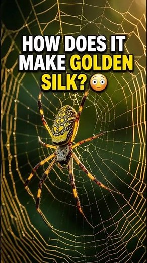 How Does This Spider Make Golden Silk? 😳🕷️🧵