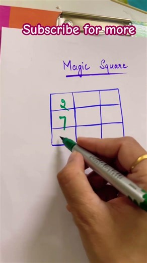 Magic square grid #maths #shortsfeed #shorts #mathematics #viral #education #study
