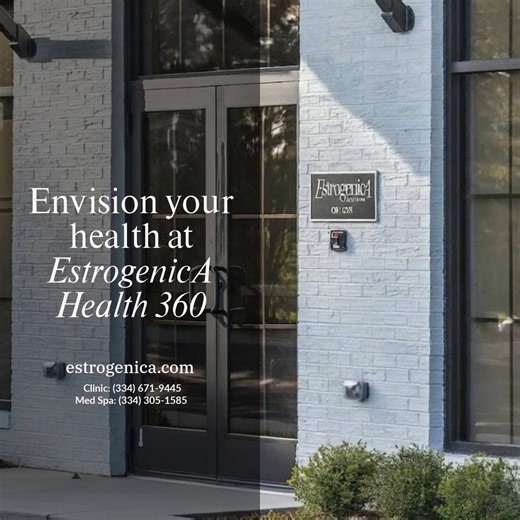 At EstrogenicA Health 360, we provide compassionate, comprehensive care for women at every stage of life. From reproductive health to hormonal balance and aesthetics, our team combines advanced medical technology with holistic therapies. We address both physical and emotional well-being with personalized care rooted in empathy. Whether you're navigating puberty, pregnancy, or menopause, we’re here to support your journey. Empowering women to take charge of their health. (334) 671-9445 | Estrogen
