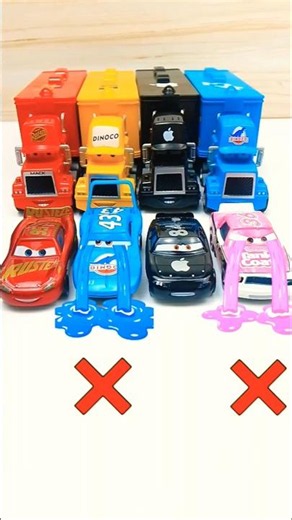 Lightning McQueen, King Dinoco, Tank Coat, McQueen Truck, Disney Pixar Cars #toys #mcqueen #cars