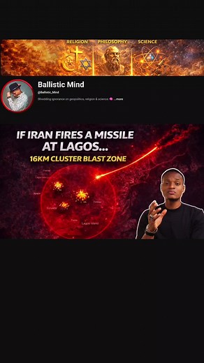 One Iranian Missile Could Cover Half of Lagos… Here’s How Iran is firing medium-range ballistic missiles like the Kheibar Shekan ballistic missile, and these weapons don’t just hit a single point target. Their warheads split mid-air and scatter cluster munitions across a wide area. In this video, I break down what an 8-kilometre radius cluster strike actually means using Lagos as a real-world example. A single missile could theoretically spread bomblets across areas like Apapa, Surulere, Mushin,