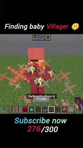 Baby villager 🤤 #minecraft #labubu #dubai #chocolate