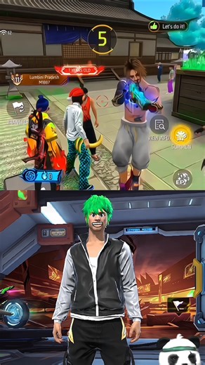 LOBBY FREE FIRE LOL EMOTE 🥶🤯 VIDEO #ff #freefire #viral #trending #yt #gaming