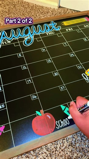 Inspiration for Your August Chalkboard Calendar