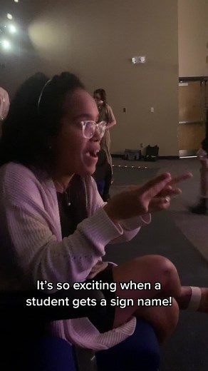 Getting sign names from the Deaf community 🧏‍♀️ is so exciting! #signname #deafcommunity