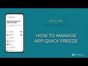 How to Manage App Quick Freeze - realme [Android 11 - realme UI 2]