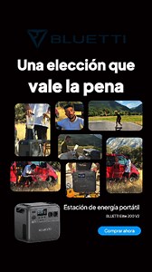 🏕️Energiza cada aventura al aire libre con BLUETTI Elite 200 V2 Desde camping y viajes en autocaravana hasta aventuras off-grid, el Elite 200 V2 lo mantiene todo funcionando. ⚡2.600 W de potencia Boost | 2.073,6 Wh de capacidad 🍳Alimenta cocinas eléctricas, cafeteras, frigoríficos, portátiles y teléfonos ☀️Entrada solar de 1.000 W — recarga en cualquier lugar 🚐Portátil, silencioso y listo para la aventura 👉Vive off-grid con total confianza — BLUETTI Elite 200 V2 | Bluetti español