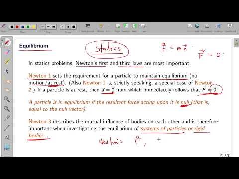 Applied Maths - 1. Introduction to statics