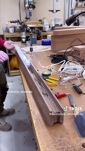 DIY LED Light Bar Crafted from Solid Walnut