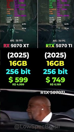 RX 9070 XT vs RTX 5070 Ti - Gaming & Performance 🎮 #pcgaming #benchmark #rtx5070ti #rx9070xt