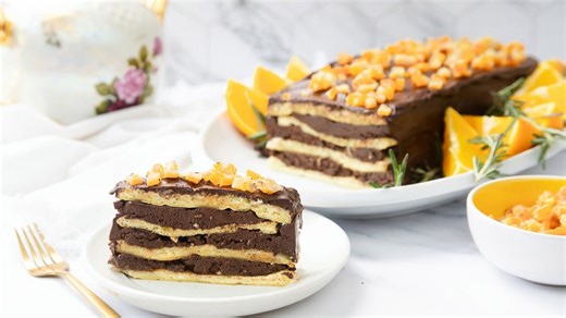 7-layer chocolate orange Passover cake recipe