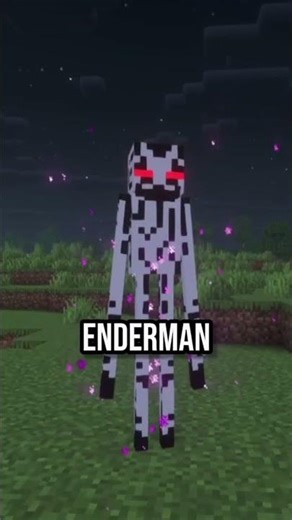 Ebben a modban az enderman fehér lesz | Mod: The Myth of The White Enderman #minecraft #mod #shorts
