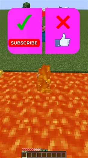 Minecraft mob Lava Parkour challenge complete