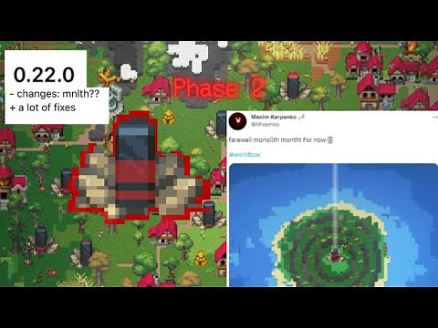 The monolith has updated! New uses - Worldbox 22.0