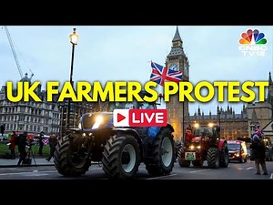 UK Farmers Protest LIVE: Hundreds of Tractors Through London for 'RIP British Farming' Demo | N18G