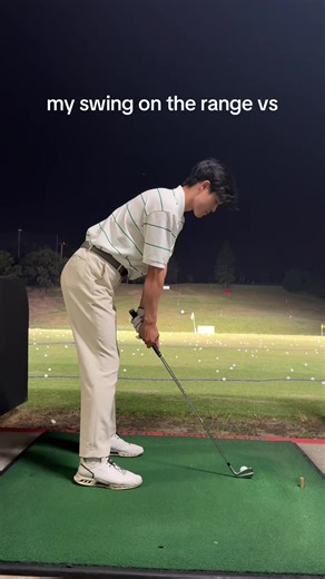 Comparing Golf Swings: Range vs Course