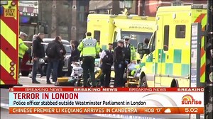 LONDON TERROR ATTACK Four people have been killed and dozens have been injured after a terrorist attack outside Westminster Parliament in London. FULL STORY: https://au.tv.yahoo.com/sunrise/video/watch/34763385/four-dead-dozens-injured-in-london-terror-attack/ #sun7 | Sunrise