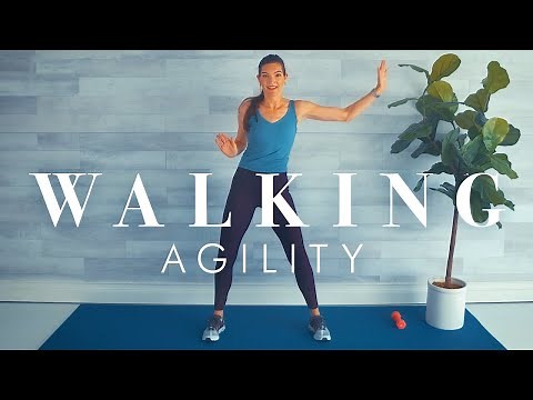 20 minute Walking Workout w/ Agility Interval Exercises // Great Cardio!