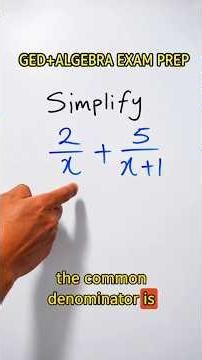 Simplify Algebra Fractions Fast | GED + Algebra Exam Prep