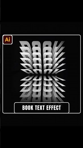 3D Book Text Effect in Illustrator | Easy Typography Tutorial