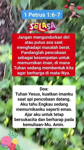 Tuhan sedang membentuk kita agar berharga di mata-Nya.❤️❤️❤️