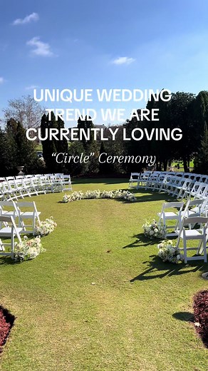 Loving this unique ceremony seating set up in our private garden for Andrea & Matt’s wedding day! We love anytime @Wedding Florist & Designer is gracing us with their presence 💕 #nashvilleweddingvenue #nashvillewedding #gardenwedding #gardenceremony #circleceremony #groundedarch