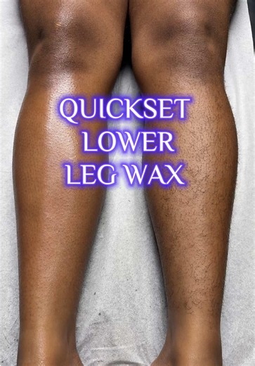 Lower leg wax with Quickset hard wax by @WaxOne Wax 💜💜 #fyp #wax #legwax #waxtok #esthetician
