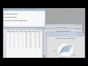 Minitab Design of Experiments DOE Response Surface example 2