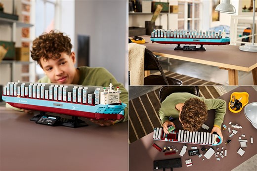LEGO Maersk Dual-Fuel Container Vessel Boasts 1,516 Pieces, Measures Nearly 2-Feet Long