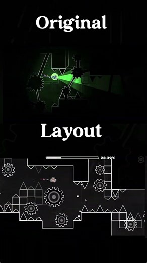 Boobawamba: Original Vs Layout Mode | Geometry Dash #geometrydash #extremedemon #zoink