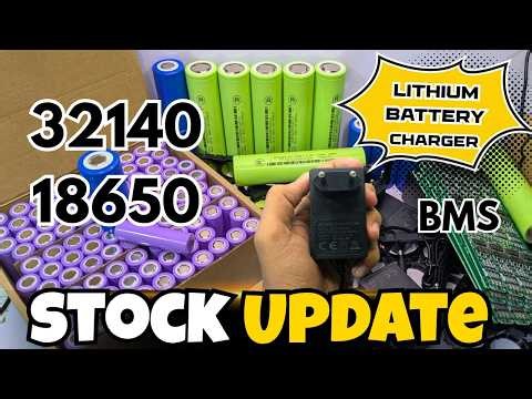 32140 15Ah, 18650 2Ah Cells, Spacers, BMS, & Lithium Charger stock available