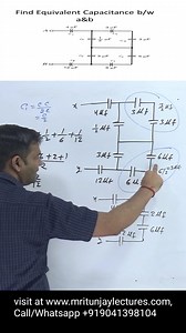 28K views · 2.3K reactions | PROBLEM ON #Capacitance Equivalent Youtubelink 《 https://youtube.com/@MritunjayLectures》 | Mritunjay Lectures | Facebook