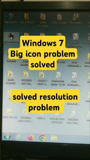 windows Big icon problem solution l resolution problem solution