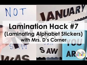 Alphabet Sticker Lamination Hack: DIY Magnetic Letters + 10 Center Ideas | Mrs. D’s Corner