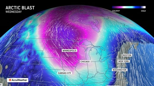 ‘Painfully cold’ Arctic blast across Upper Midwest to trigger heavy lake-effect snow