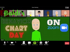 Baldi's Behavior Chart Day on Zoom | #Animated, #BasicMathTips, #HackingGoneWrong, #getsindeadmeat