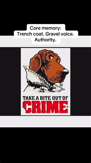 McGruff the Crime Dog had every 80s and 90s kid memorizing “Take a Bite Out of Crime.” School assemblies, posters, rulers, and that gravel voice we all remember. 🐾 #nostalgia #80s #90s