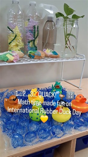 Splish, splash… it’s Rubber Duck Day at Celebree School. Counting, sorting, and splashing into numbers! 🐤➕ Our little learners had math fun on Rubber Duck Day, turning playtime into learning time at Celebree School 🐤💦💛✨ #ccelebreeschoolcolumbianorth #CelebreeSchoolI #RubberDuckDay #LearningThroughPlay #EarlyChildhoodEducation PreschoolFun 🐥💛 | Celebree School of Columbia-North