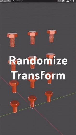 Blender Tutorial Alert 🔔 learn how to use randomize transform #blendertutorial #blendertricks