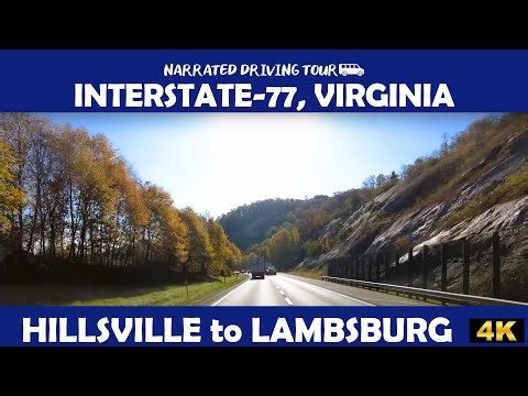 🍂 I-77 Virginia 🚗 | Hillsville to Lambsburg 🍁 4K Drive