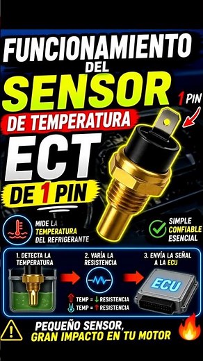 ONE-PIN ECT TEMPERATURE SENSOR OPERATION!!! #automotiveelectronics #automobile