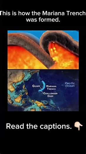 How the Mariana Trench Was Formed 🌋 #nature #shorts #viral