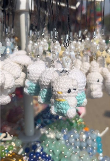 Handmade Crocheted Animal Keychains & Earrings