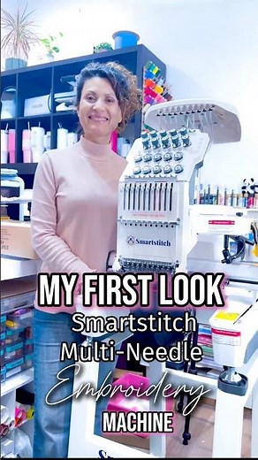 My First Multi-Needle Embroidery Machine 😍 #smartstitch #embroidery