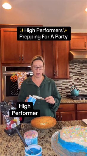 Look familiar? It’s time for our high performer to prepare for the party they are hosting. This prep includes a lot of stress, numerous to do lists and an unhealthy amount of anxiety. Reason pipes up to tell our high performer to chill a bit but perfectionism is not lightening their hold. So now stress levels are at an all time high and the high performer is doubling down on the size of their to do list. Maybe some relaxation after the party? Although if I know this high performer, the clean up 